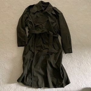 Dior monsieur vintage olive trench coat